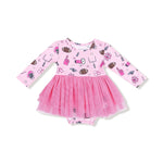 Angel Dear Long Sleeve Tutu Bodysuit Dress for Girls Cozy and Glamorous Holiday Outfit - Apparel & Accessories > Clothing > Baby & Toddler Clothing > Baby One-Pieces 593