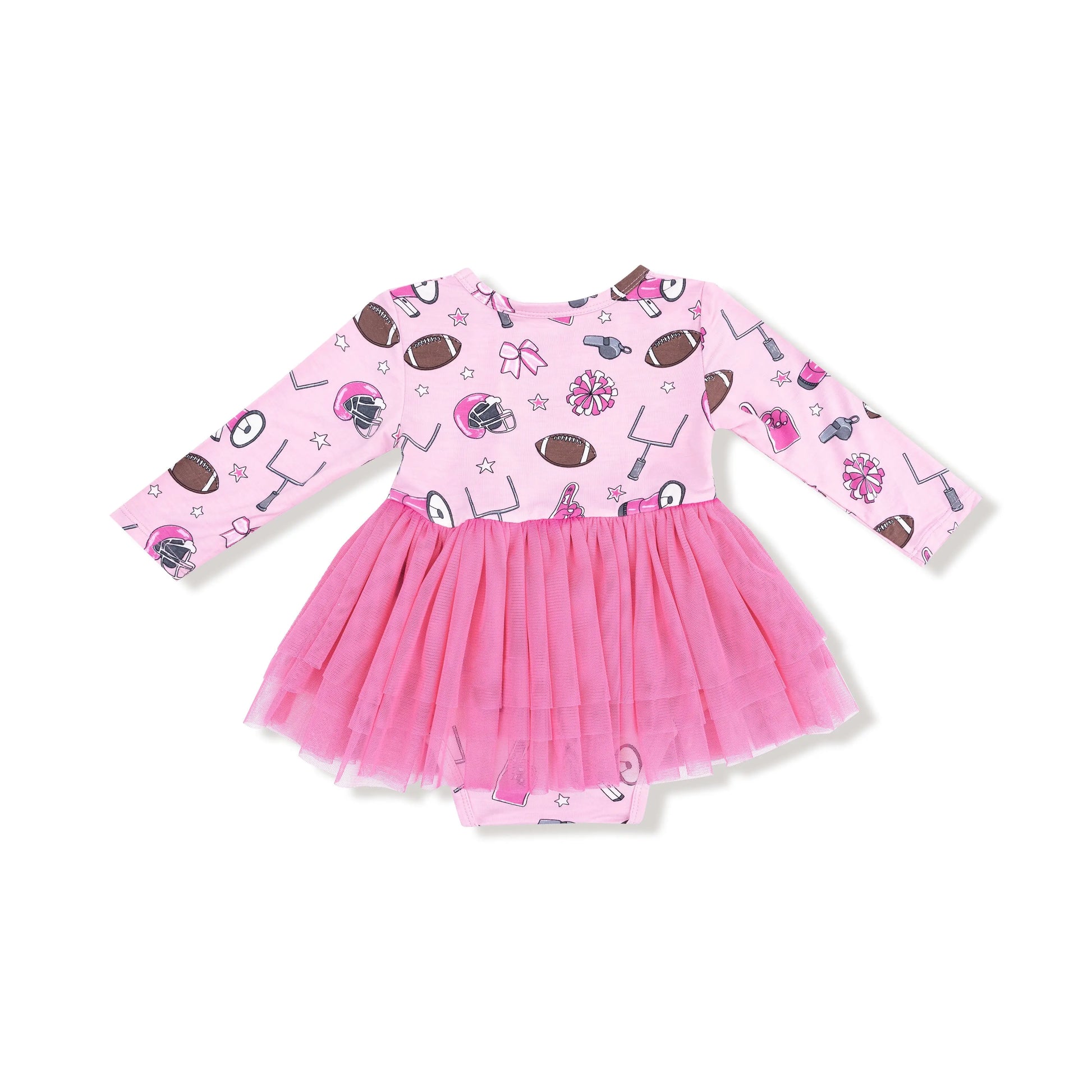 Long Sleeve Tutu Bodysuit Dress for Girls Cozy and Glamorous Holiday Outfit Angel Dear Everetts Place: Online Boutique