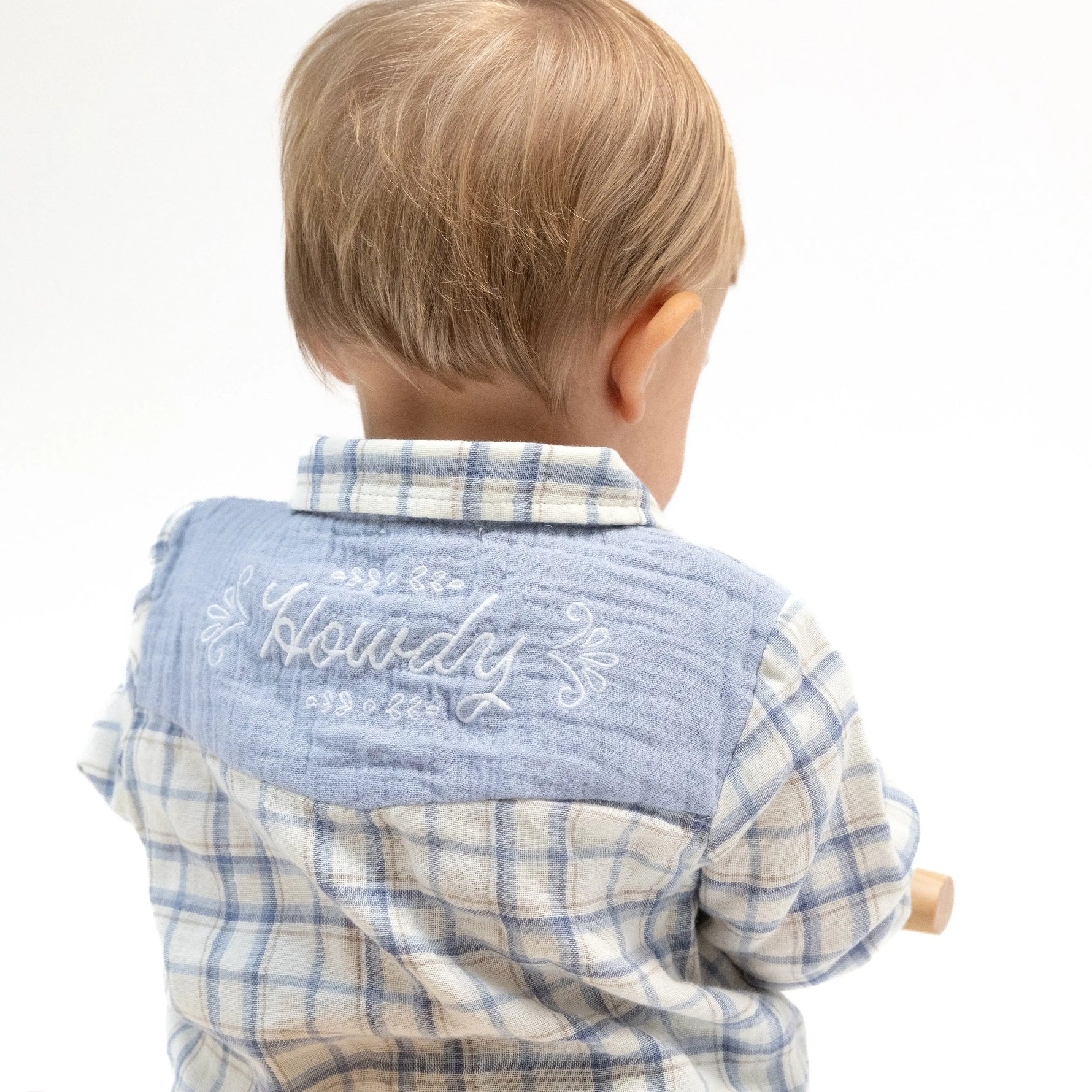 Angel Dear Long Sleeve Western Pearl Snap Shirt Organic Cotton Kids - Apparel & Accessories > Clothing > Baby & Toddler Clothing > Baby & Toddler Tops 915A