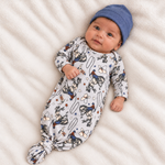 Bamboo Gown, Western Cowboy Rodeo Print, Newborn by Tesa Babe