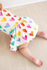 Mila & Rose ® Lotta Love Three Quarter Sleeve Twirl Baby Bodysuit - Everetts Place Boutique - 