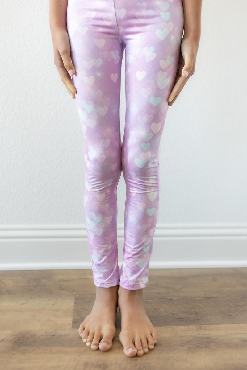 Mila & Rose Love Story organic baby leggings.