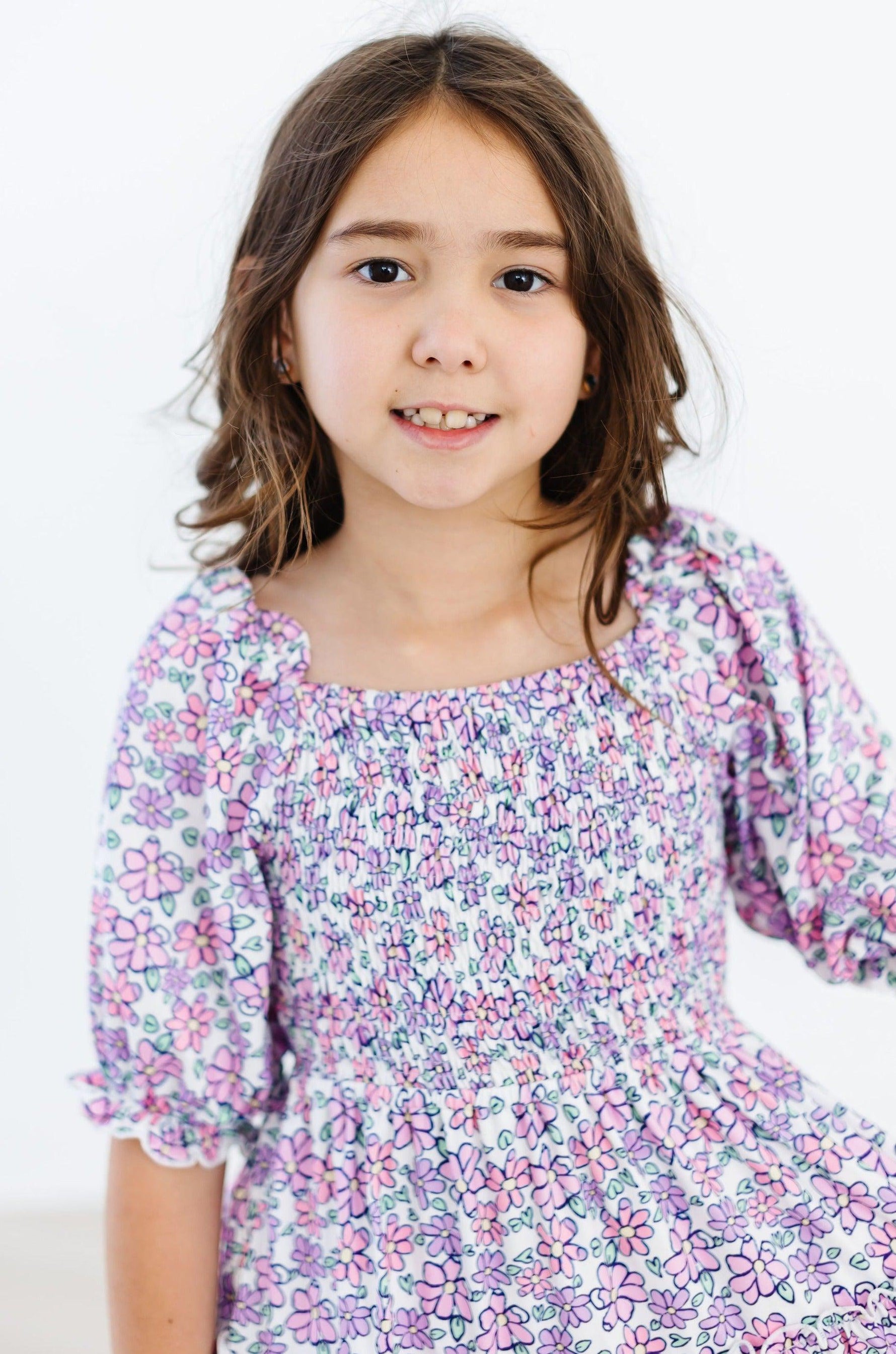 Lovely Lavender Smocked Ruffle Dress Mila Rose for Girls Mila & Rose ® Everetts Place: Online Boutique