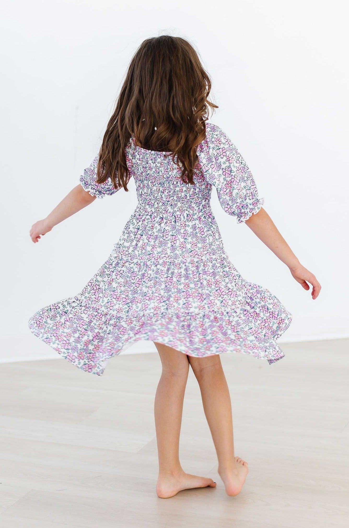 Lovely Lavender Smocked Ruffle Dress Mila Rose for Girls Mila & Rose ® Everetts Place: Online Boutique