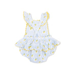 Lovely Lemons - Ric Rac Ruffle Sunsuit & Sun Hat Angel Dear 