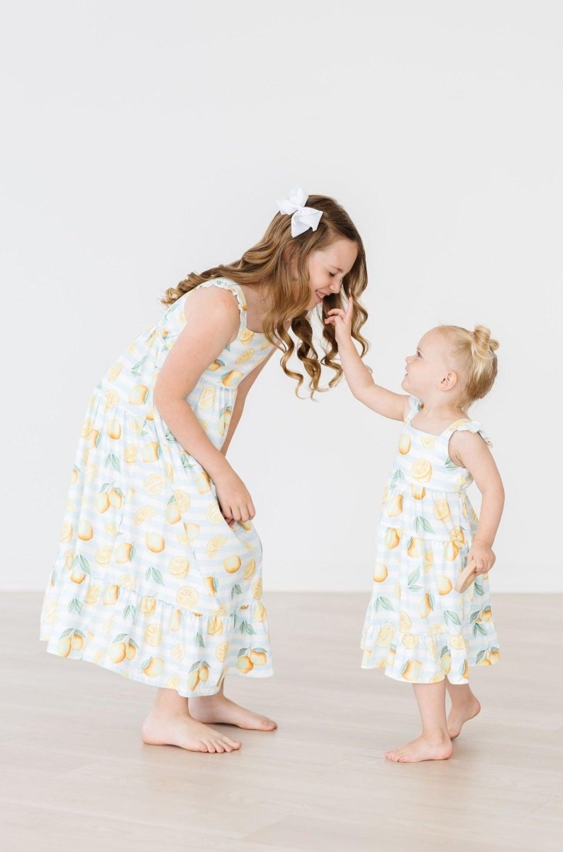 Mila & Rose ® Lovely Lemons Ruffle Maxi Dress Mila And Rose Collection - Everetts Place Boutique - 
