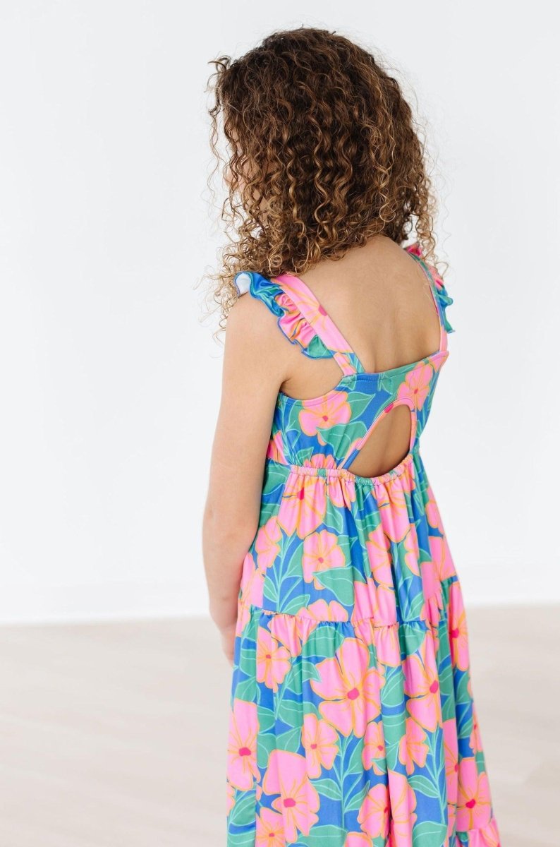 Mila & Rose ® Luau Floral Ruffle Maxi Dress - Everetts Place Boutique - 