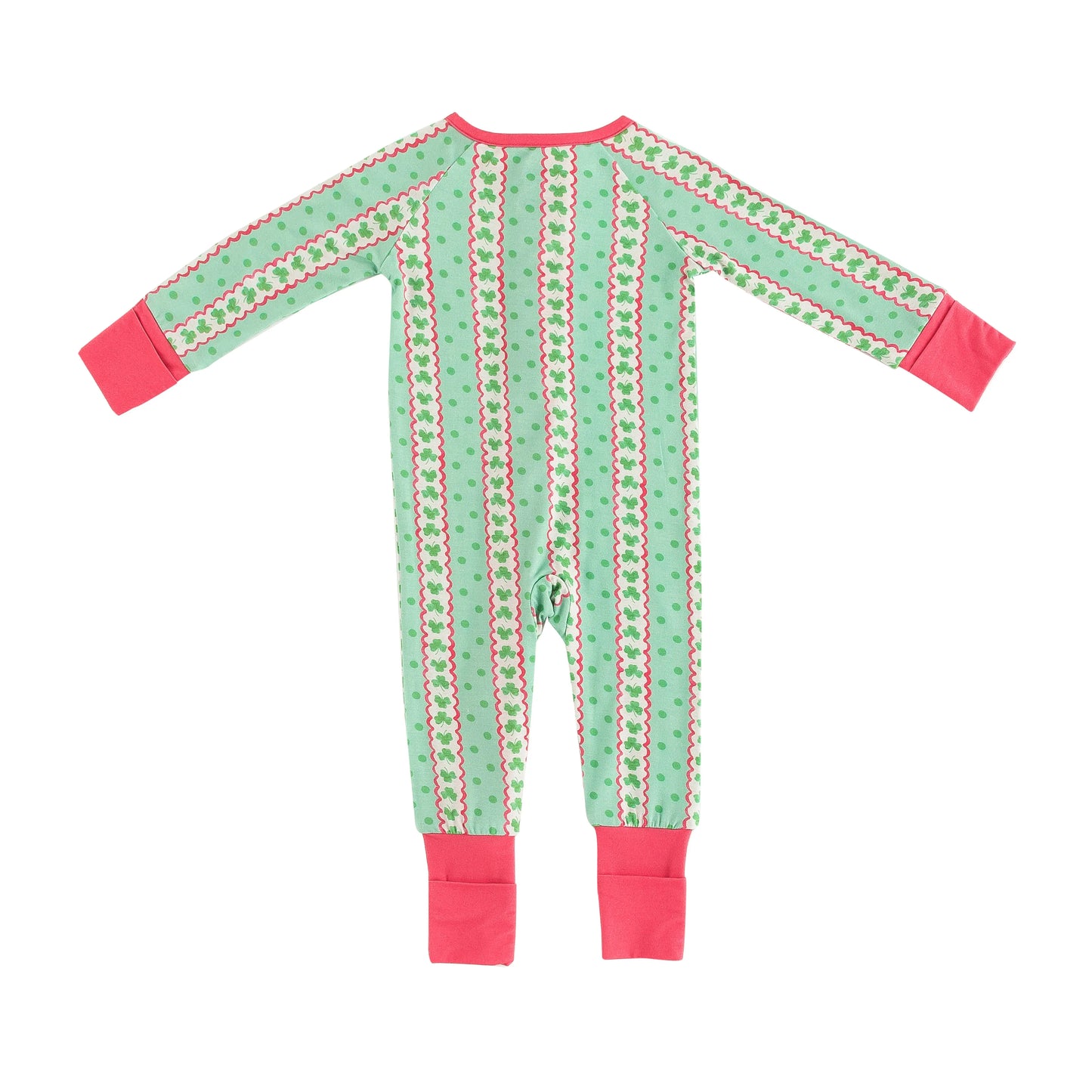 Lucky Clovers (Convertible Zip Footies) Dreamlet Everetts Place: Online Boutique