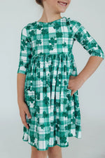 Lucky One Three Quarter Sleeve Pocket Twirl Dress Mila Rose Mila & Rose ® Everetts Place: Online Boutique