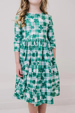 Lucky One Three Quarter Sleeve Pocket Twirl Dress Mila Rose Mila & Rose ® Everetts Place: Online Boutique