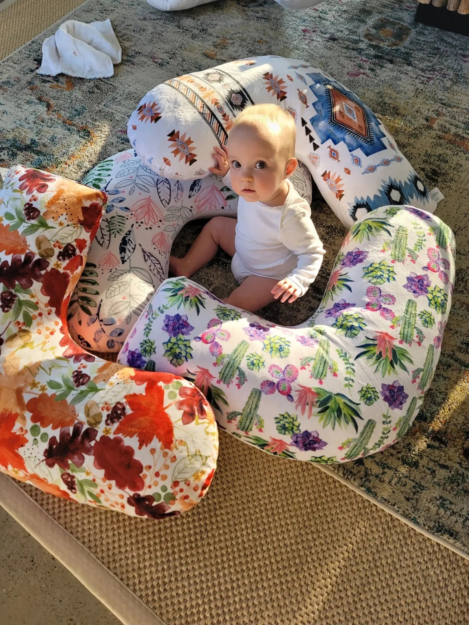 Luna Lullaby Luna Lullaby Award Winning Nursing Pillow Colorful Cactus - Baby & Toddler > Nursing & Feeding > Nursing Pillows Luna Lullaby Nursing Pillow