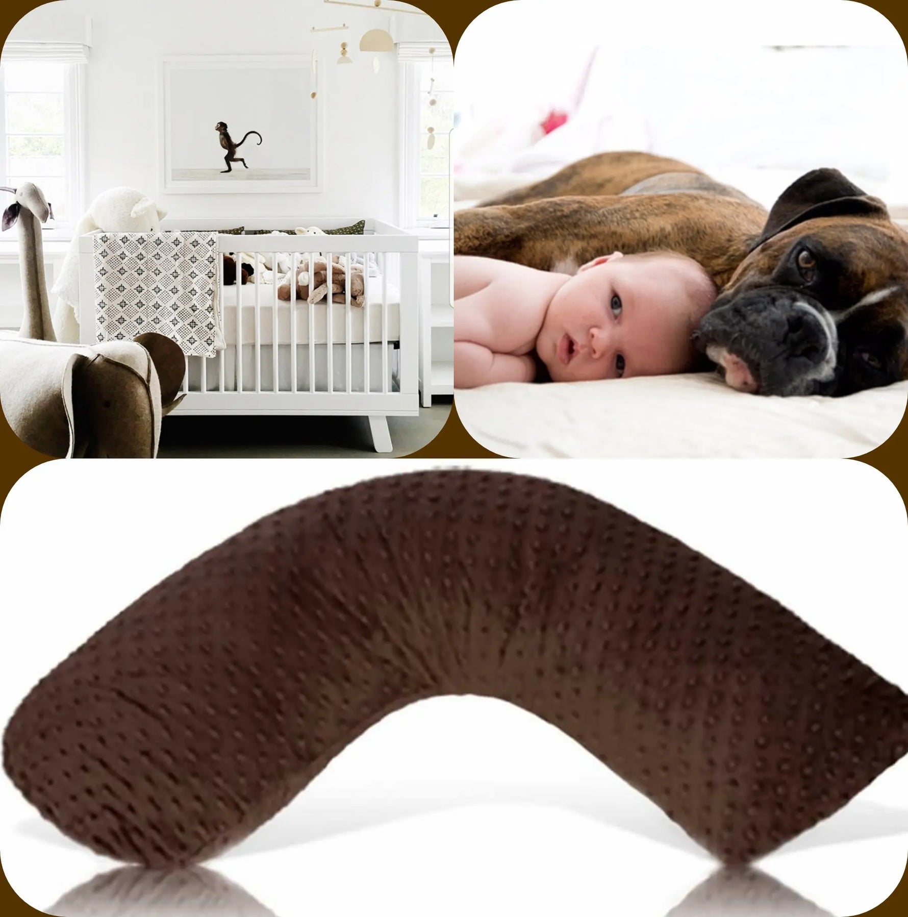 Luna Lullaby Luna Lullaby Nursing Pillow Chocolate Dot For Bonding - Baby & Toddler > Nursing & Feeding > Nursing Pillows Luna Lullaby Nursing Pillow