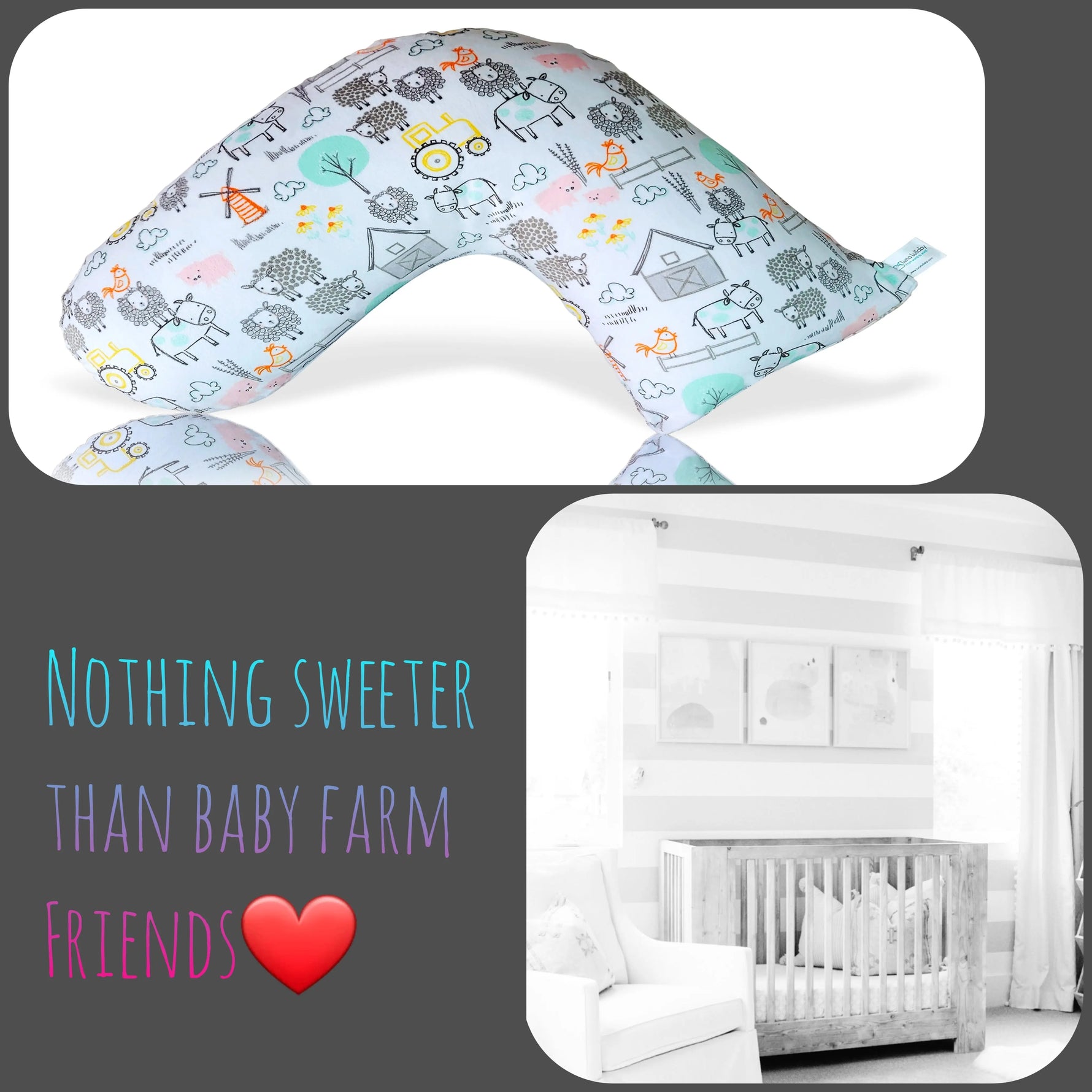 Luna Lullaby Luna Lullaby Nursing Pillow for Baby Farm Friends Nursery - Baby & Toddler > Nursing & Feeding > Nursing Pillows Luna Lullaby Nursing Pillow