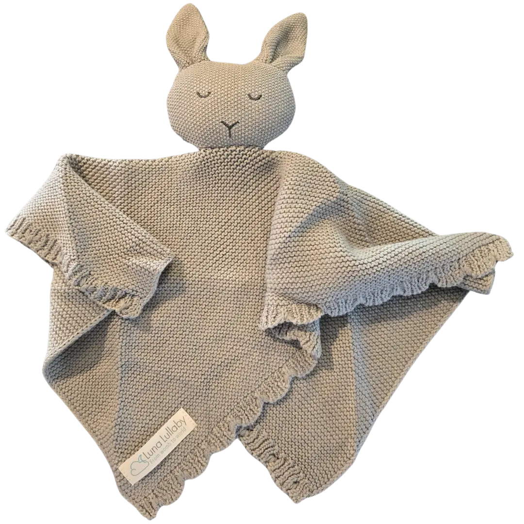 Luna Lullaby Luna Lullaby Snuggle Lovie Soft Grey Baby Comfort Everyday - Baby & Toddler > Baby Gift Sets Snuggle Lovie