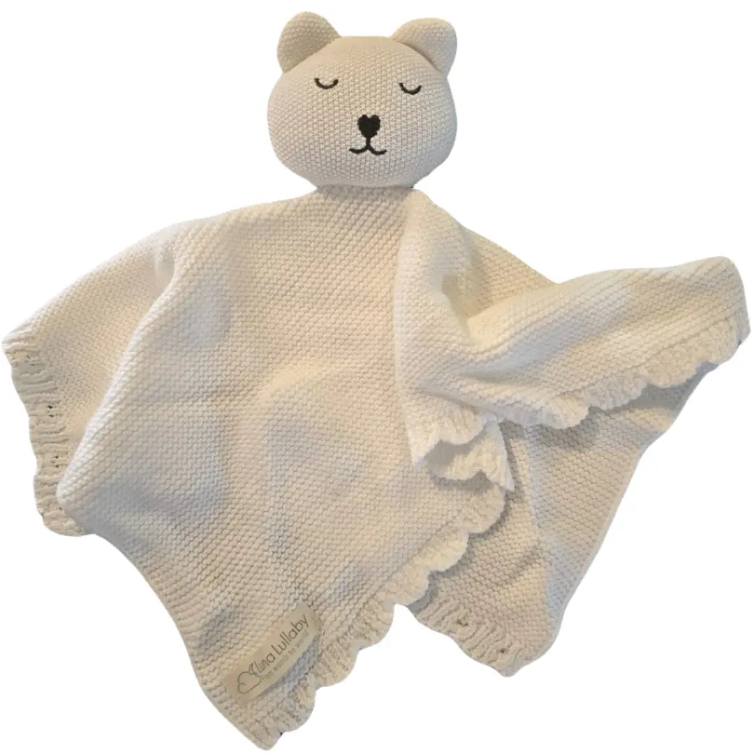 Luna Lullaby Luna Lullaby Snuggle Lovie Soft White Cotton Lovie - Baby & Toddler > Baby Gift Sets Snuggle Lovie