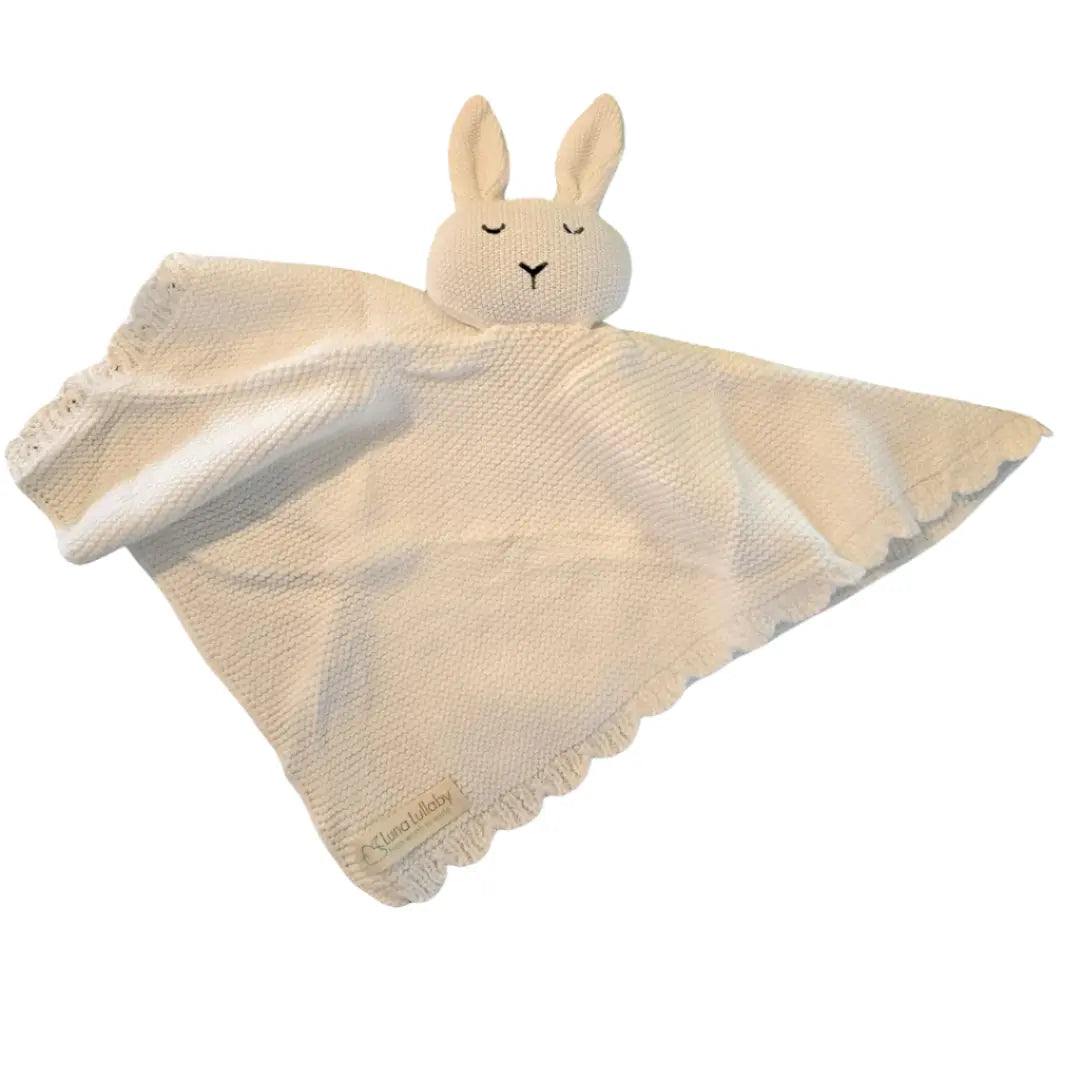 Luna Lullaby Luna Lullaby Snuggle Lovie Soft White Cotton Lovie - Baby & Toddler > Baby Gift Sets Snuggle Lovie