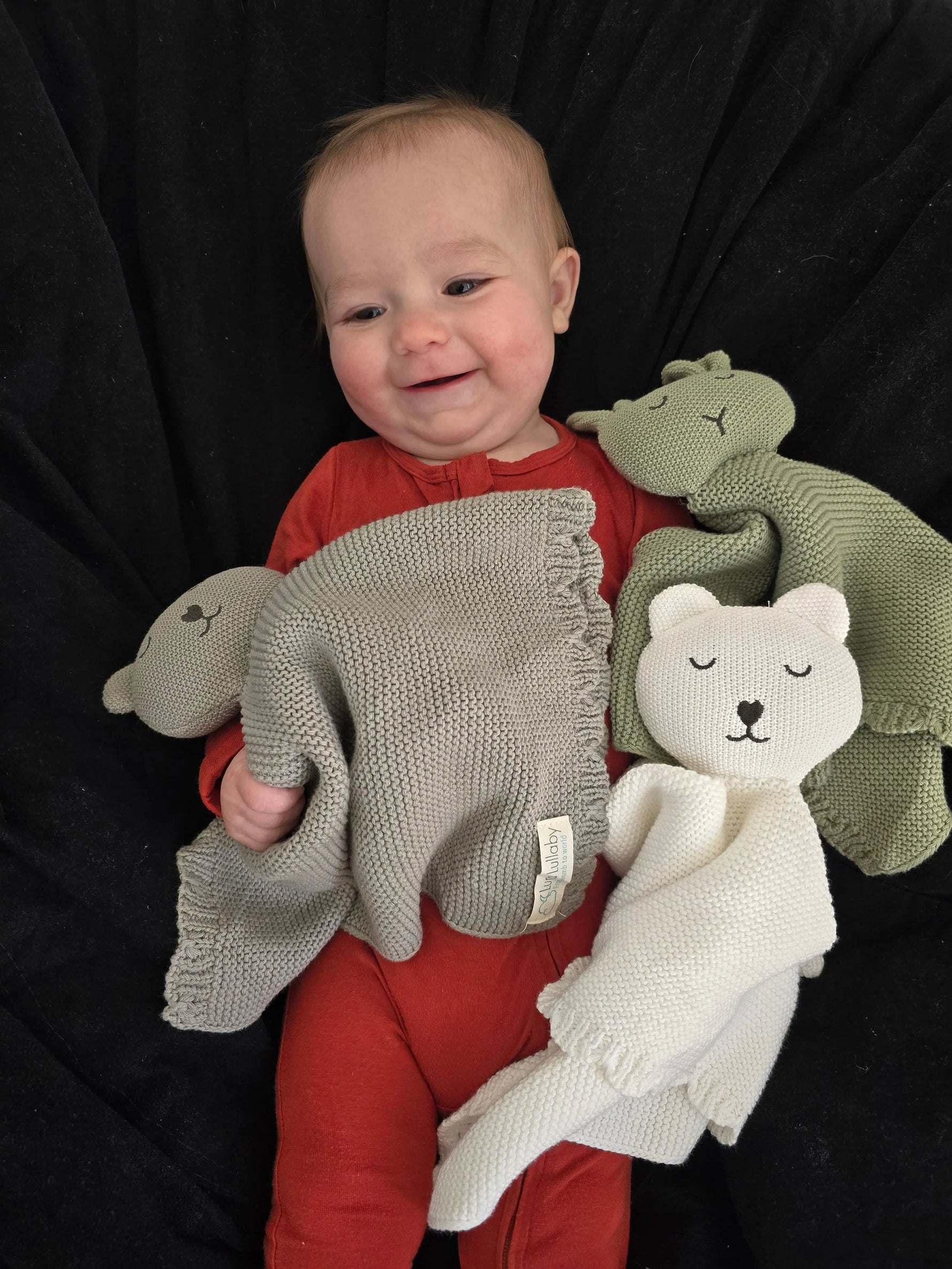 Luna Lullaby Luna Lullaby Snuggle Lovie Soft White Cotton Lovie - Baby & Toddler > Baby Gift Sets Snuggle Lovie