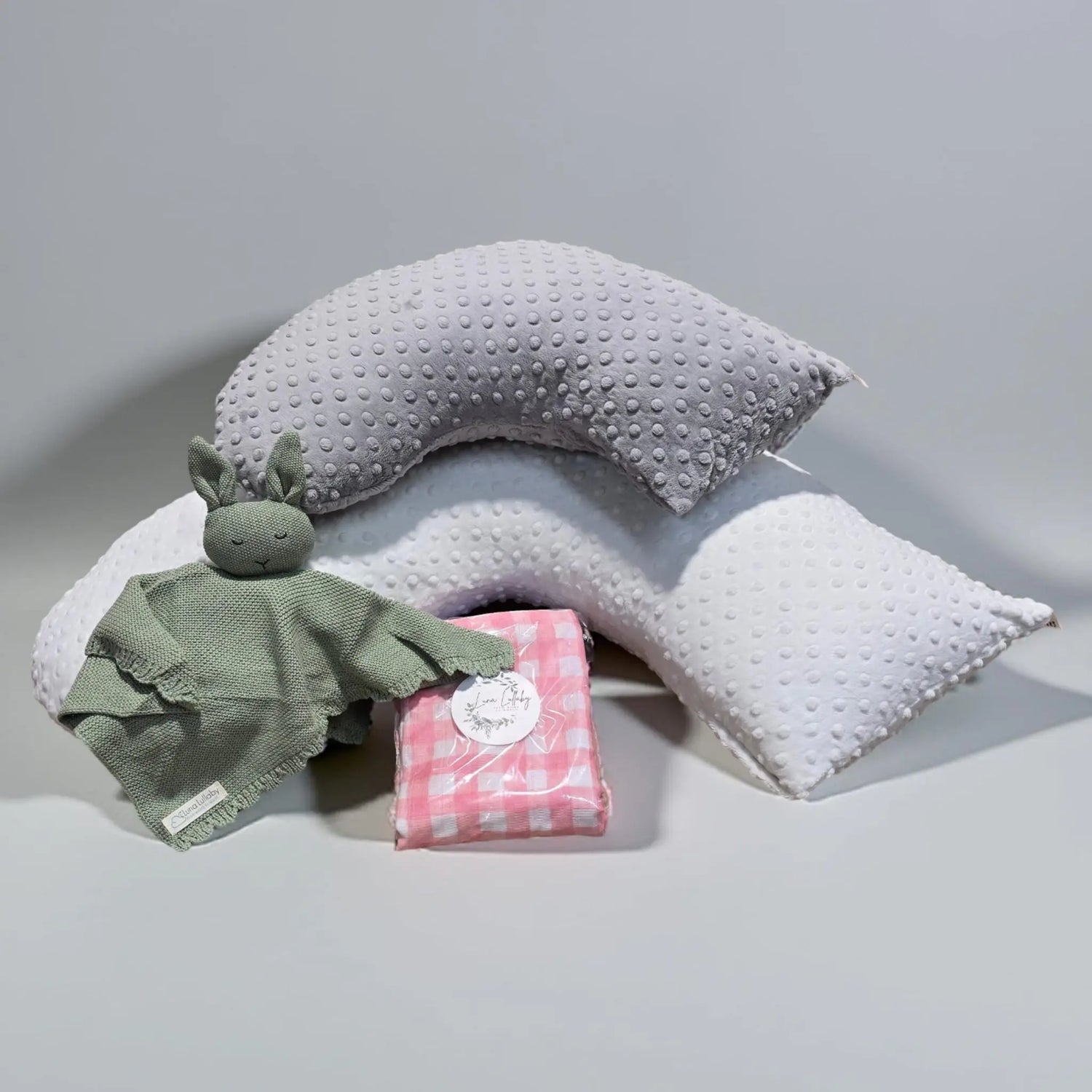 Luna Lullaby Luna Lullaby Summer Fun Baby Bundle Ivory Dot And Grey Dot - Baby & Toddler > Baby Gift Sets Luna Lullaby Spring Bundle