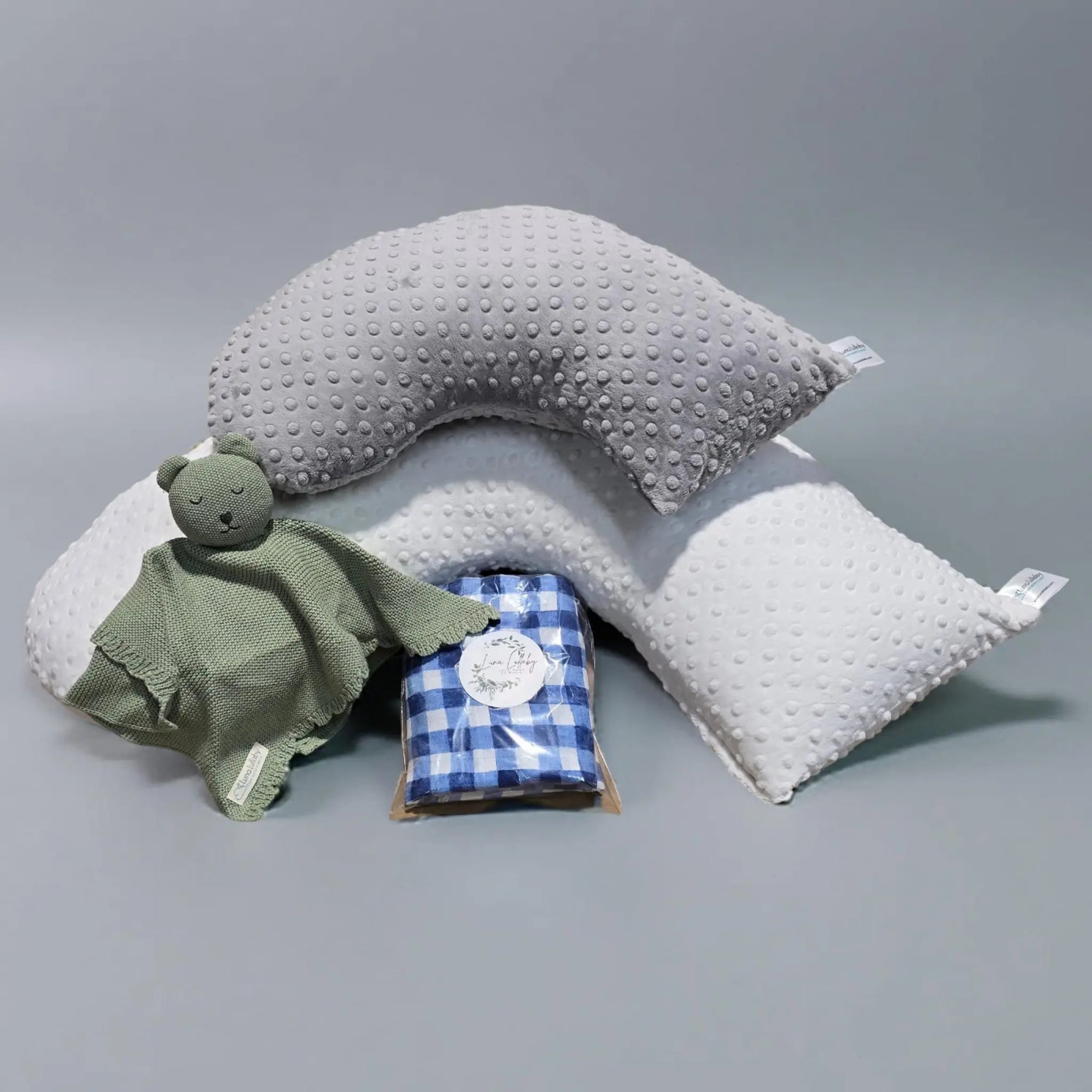 Luna Lullaby Luna Lullaby Summer Fun Baby Bundle Ivory Dot And Grey Dot - Baby & Toddler > Baby Gift Sets Luna Lullaby Spring Bundle