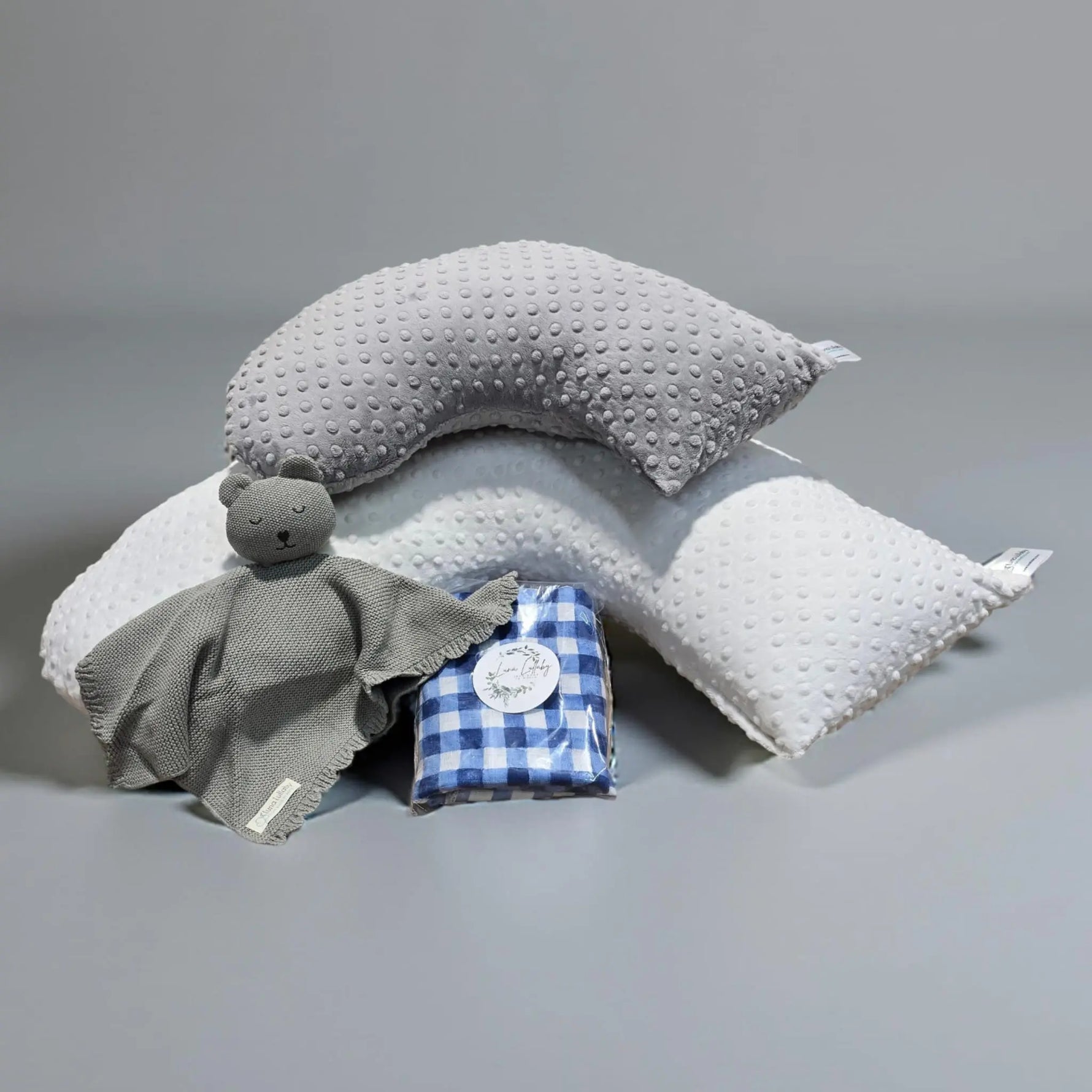 Luna Lullaby Luna Lullaby Summer Fun Baby Bundle Ivory Dot And Grey Dot - Baby & Toddler > Baby Gift Sets Luna Lullaby Spring Bundle