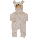 Fleece Bear Hooded Zipper by Mebie Baby
