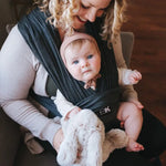 Baby K'tan Baby K'tan Active Yoga Baby Carrier Heather Black Lightweight Breathable Carrier - Baby & Toddler > Baby Transport > Baby Carriers Slings