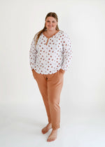 Macaque | Adult Long Sleeve Henley - Sleeve, Waist, Nightwear, Happiness, Pattern | Everetts Place