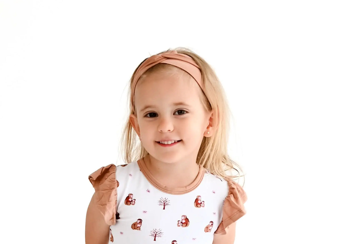 Bubble Baby Macaque | Flutter Bodysuit Dress - 