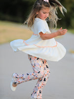 Halloween Black Cat Girls Bell Bottom Pant Set by Rylee Faith Designs