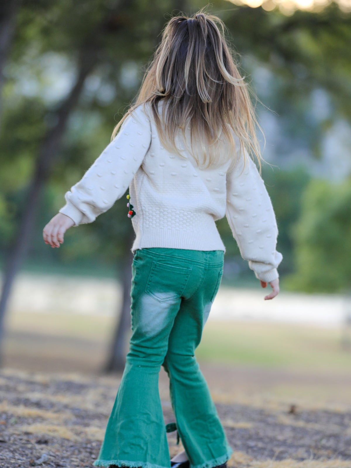 Flared Elastic Pants by Rylee Faith Designs