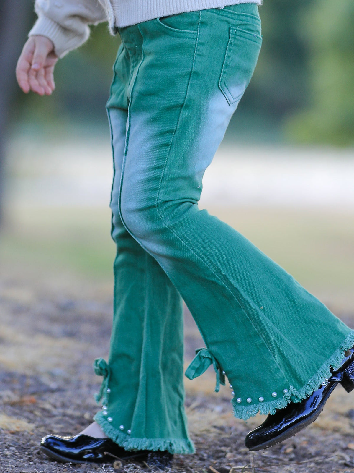 Flared Elastic Pants by Rylee Faith Designs
