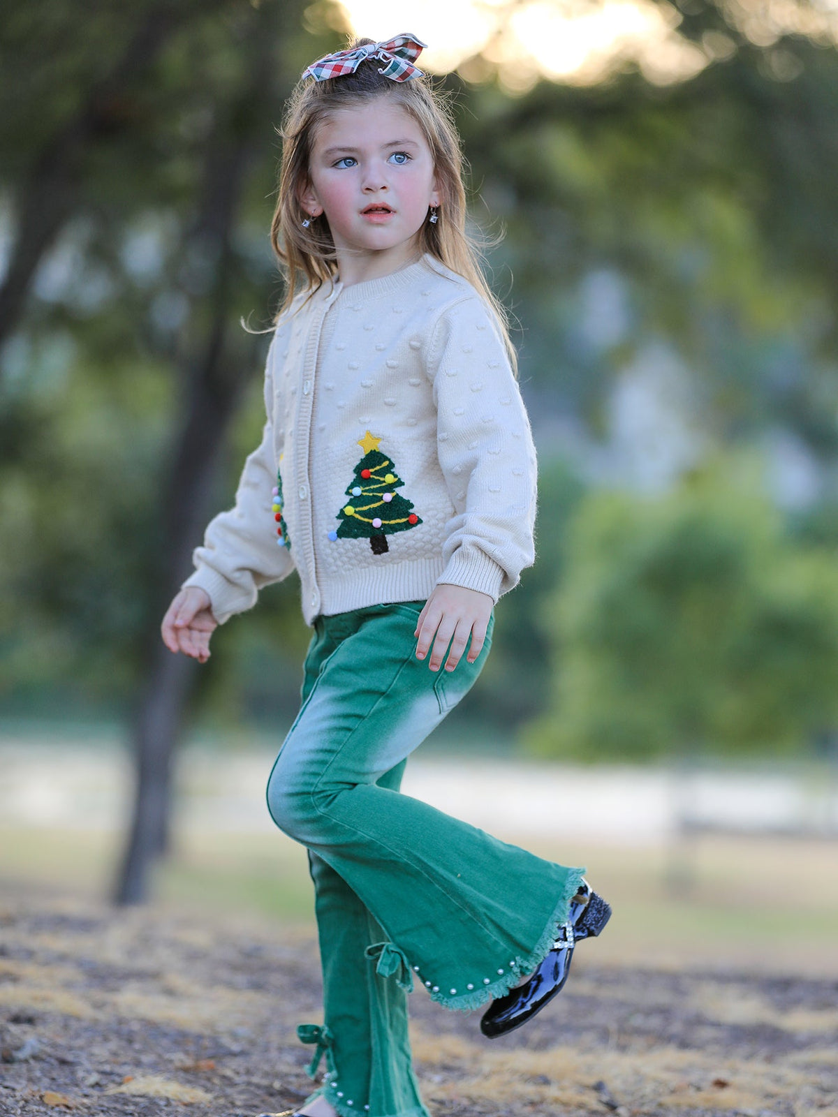 Flared Elastic Pants by Rylee Faith Designs