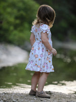Halloween Pumpkin Ghost Print Cute Girls Dress by Rylee Faith Designs