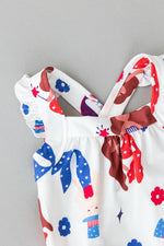 Made In USA Ruffle Cross Back Romper For Girls Summer Mila & Rose ® Everetts Place: Online Boutique