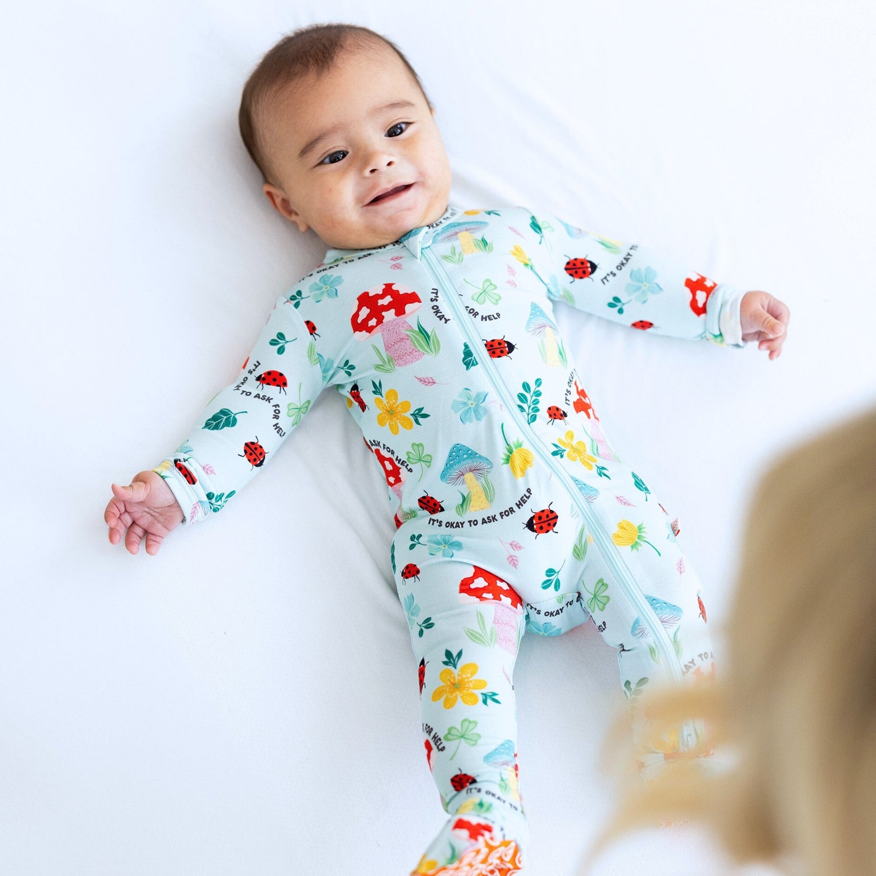 Organic The Second-Skin Footie | Magic Mushroom by Raising Mama at Everetts Place