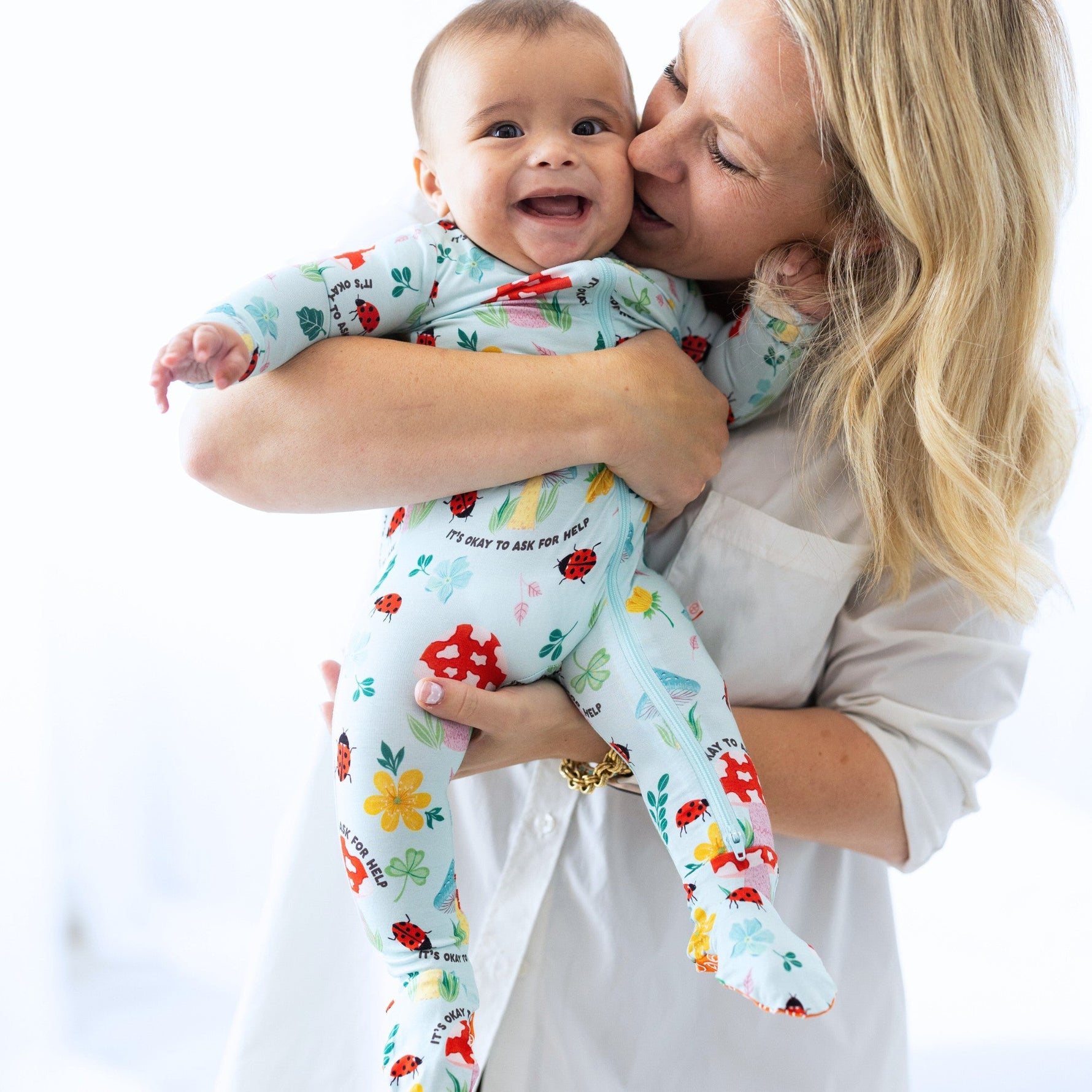 Organic The Second-Skin Footie | Magic Mushroom by Raising Mama at Everetts Place