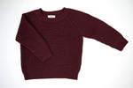 Bubble Baby Mahogany || Children’s Chunky Knit Sweater - 