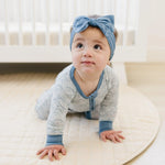 Little Joy Co. Making Waves Bamboo Zippy Romper For Babies 9 To 12 Months - Apparel & Accessories > Clothing > Baby & Toddler Clothing > Baby One-Pieces