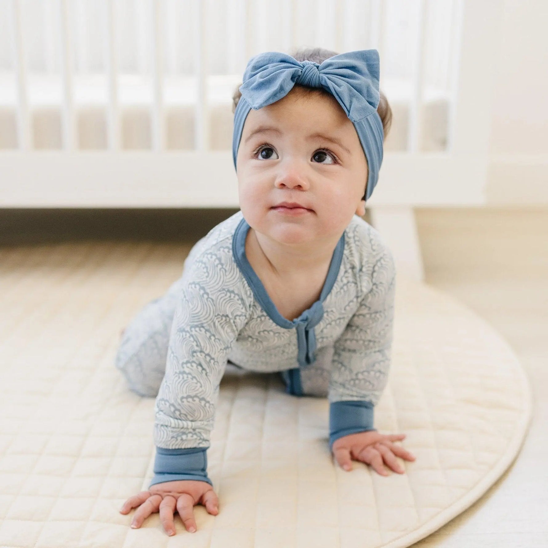 Little Joy Co. Making Waves Bamboo Zippy Romper For Babies 9 To 12 Months - Apparel & Accessories > Clothing > Baby & Toddler Clothing > Baby One-Pieces