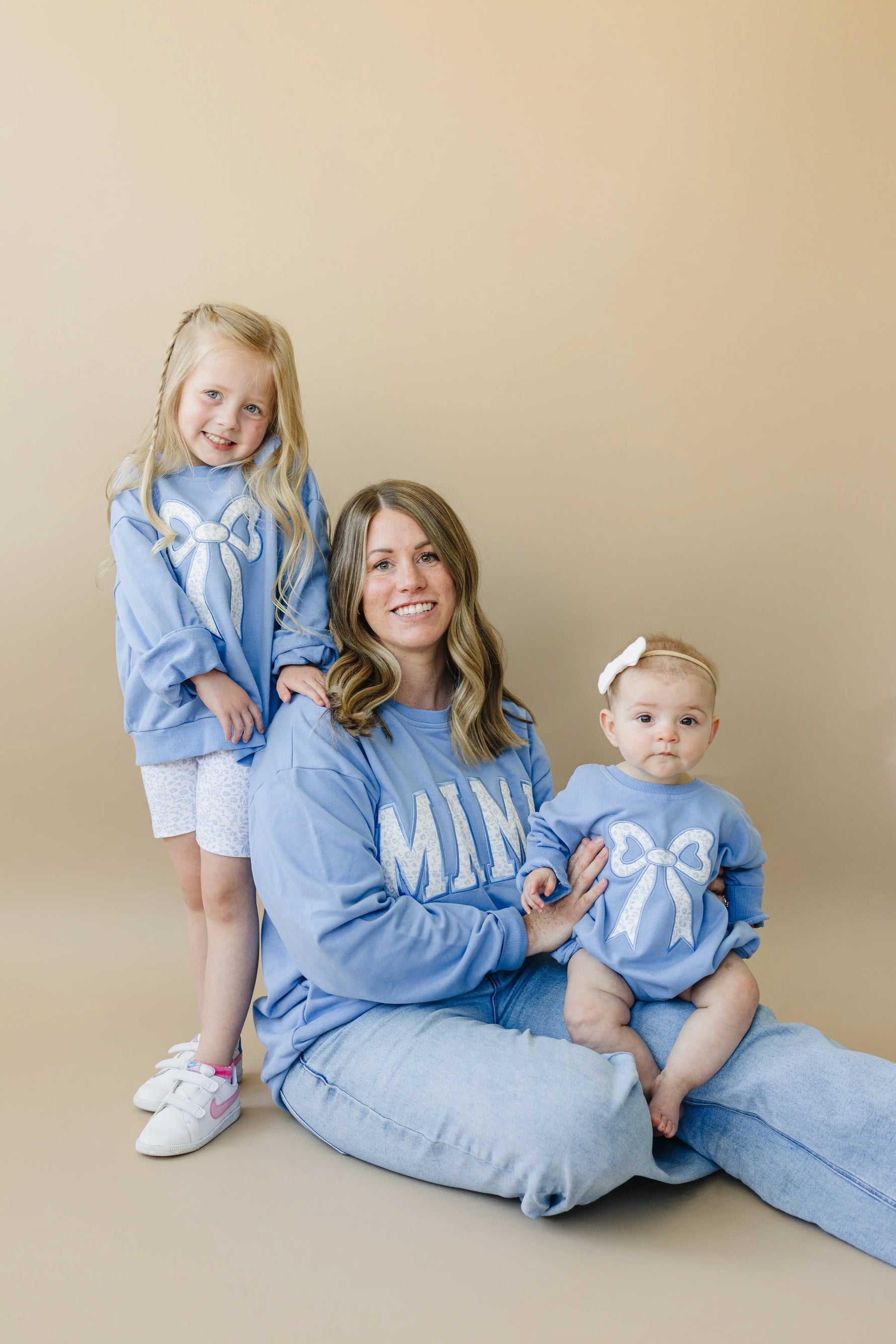 Little Joy Co. Mama Applique Crewneck Sweatshirt Mommy and Me Look - Apparel & Accessories > Clothing > Clothing Tops > Sweatshirts