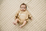 Little Joy Co. Mama's Boy Oversized Sweatshirt Romper With Snaps At Crotch -
