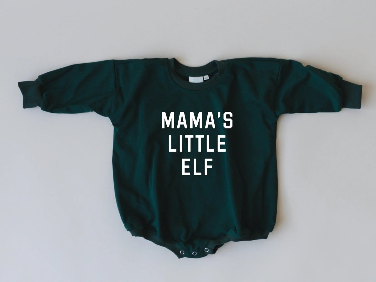 Little Joy Co. Mama's Little Elf Sweatshirt Romper - Everetts Place Boutique - 