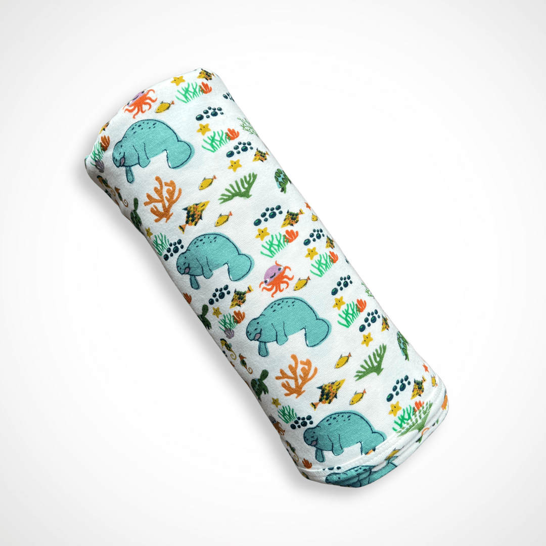 Manatee Gown & Swaddle Set + Gift Box by Kolorful