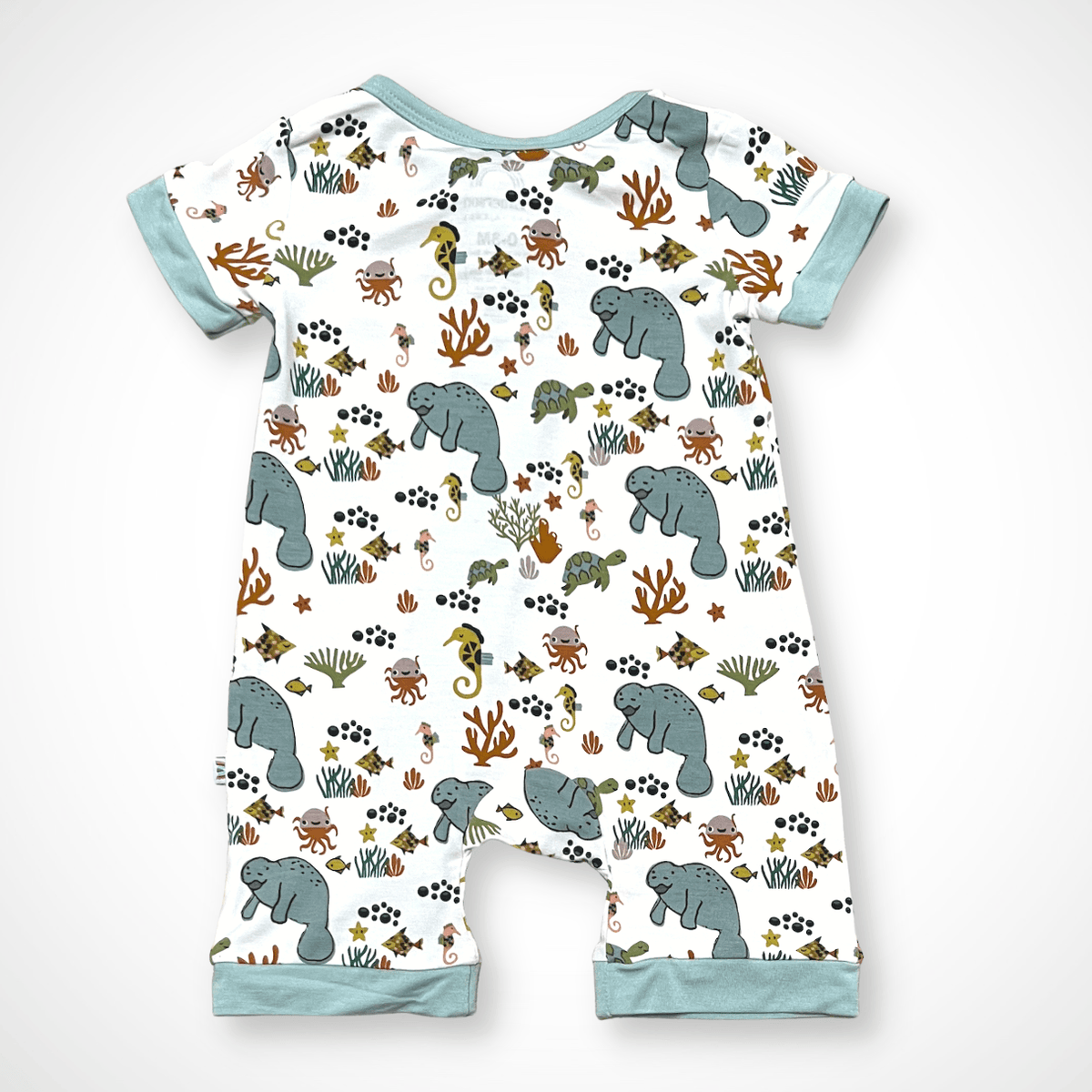 Manatee Shorty Romper | Bamboo by Kolorful