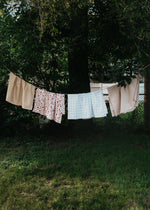 Marine Blue Baby Blanket 100 Percent Cotton Breathable Little Mae & Co Everetts Place: Online Boutique