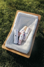 Marine Blue Baby Blanket 100 Percent Cotton Breathable Little Mae & Co Everetts Place: Online Boutique
