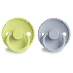 Mushie Frigg Rope Silicone Pacifier 2 Pack with SilkySoft Nipple and Click Lock System - Baby & Toddler > Baby Health > Pacifiers & Teethers SILICONE FRIGG PACIFIERS