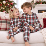 Kids Christmas Plaid Pajamas – Soft Bamboo Holiday PJ's by Tesa Babe