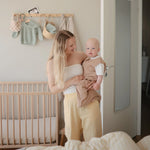 Mushie Stretchy Mini Crib Sheet Made with Organic Cotton Soft and Breathable Perfect Fit - Furniture > Baby & Toddler Furniture > Crib & Toddler Bed Accessories > Crib Bumpers & Liners crib sheets