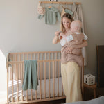Mushie Stretchy Organic Cotton Crib Sheet Soft Breathable Pre-Washed with Elastic Edges - Furniture > Baby & Toddler Furniture > Crib & Toddler Bed Accessories > Crib Bumpers & Liners crib sheets